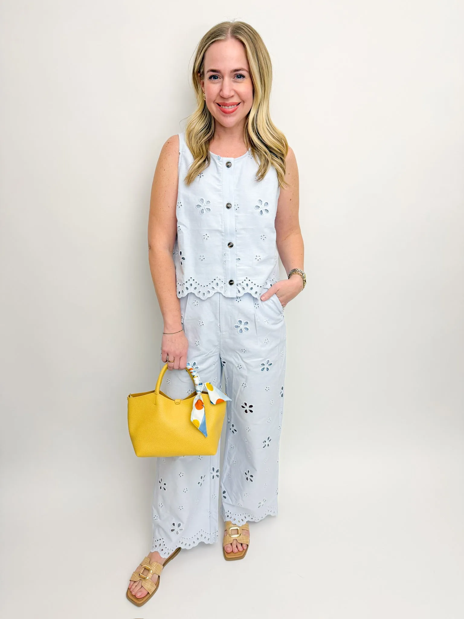 Petal Stitch Denim Pant sold by Mimosa product image thumbnail 2