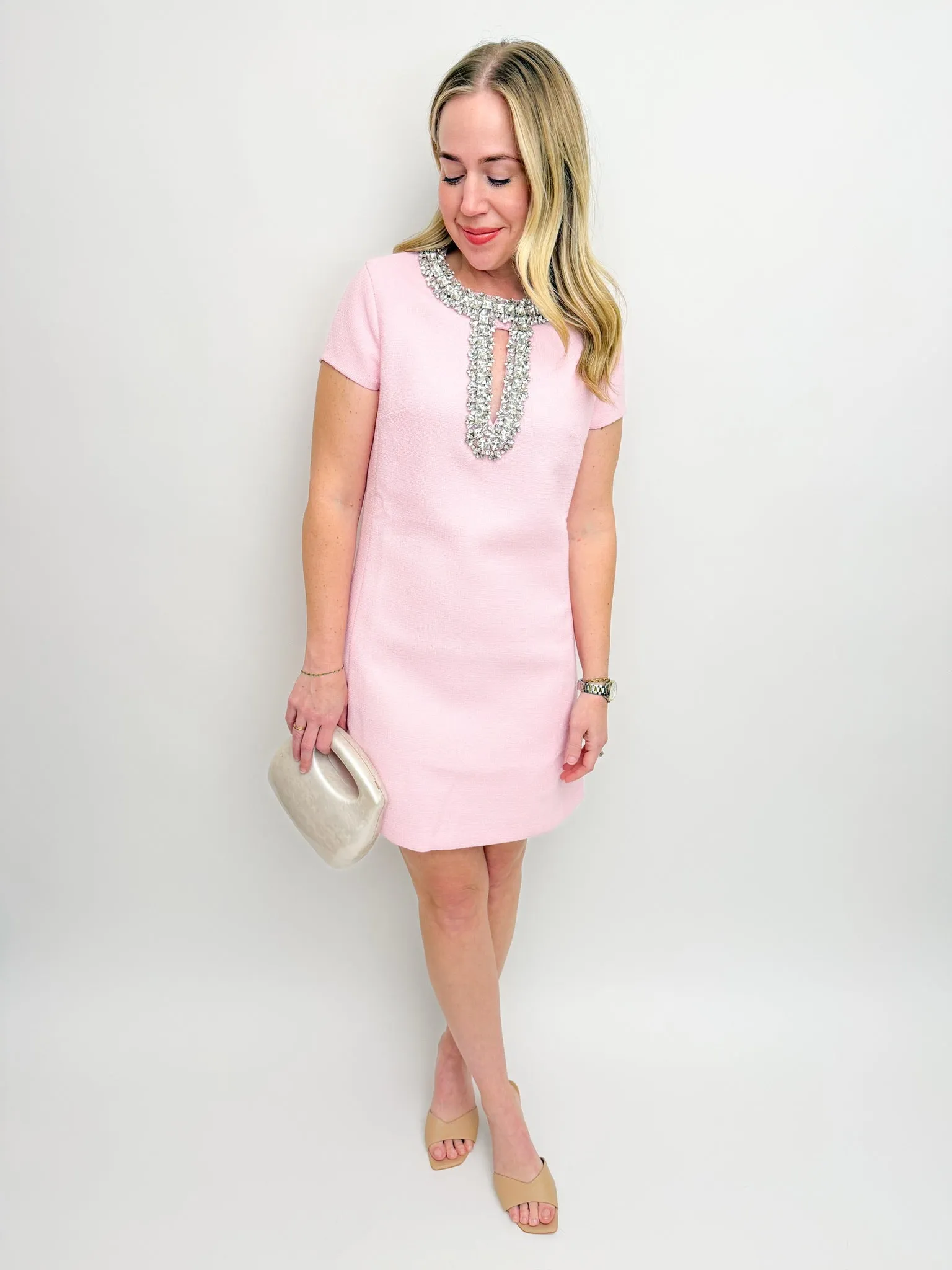 Julianne Jewel Trim Mini Dress sold by Mimosa product image thumbnail 4