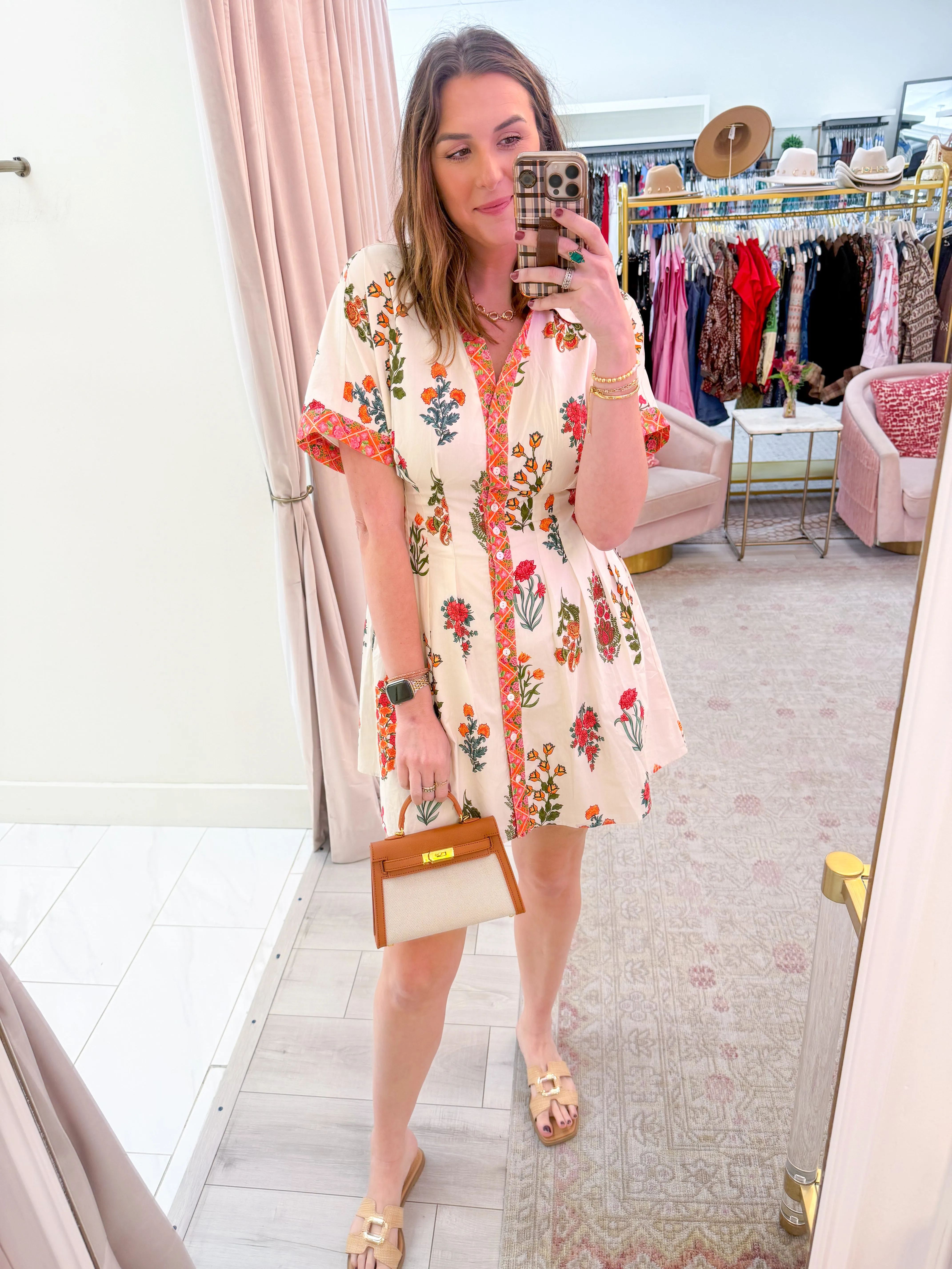 Narine Contrast Floral Mini Dress sold by Mimosa product image thumbnail 2