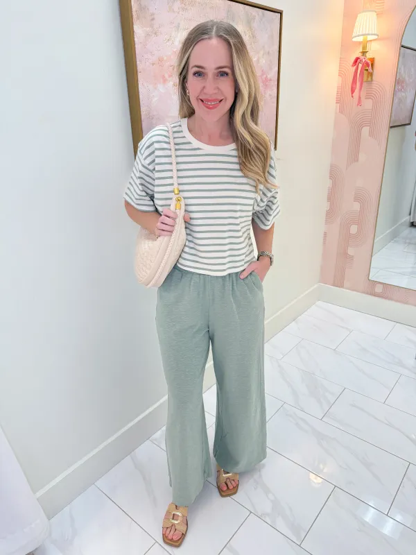 Wide Leg Knit Lounge Pant sold by Mimosa