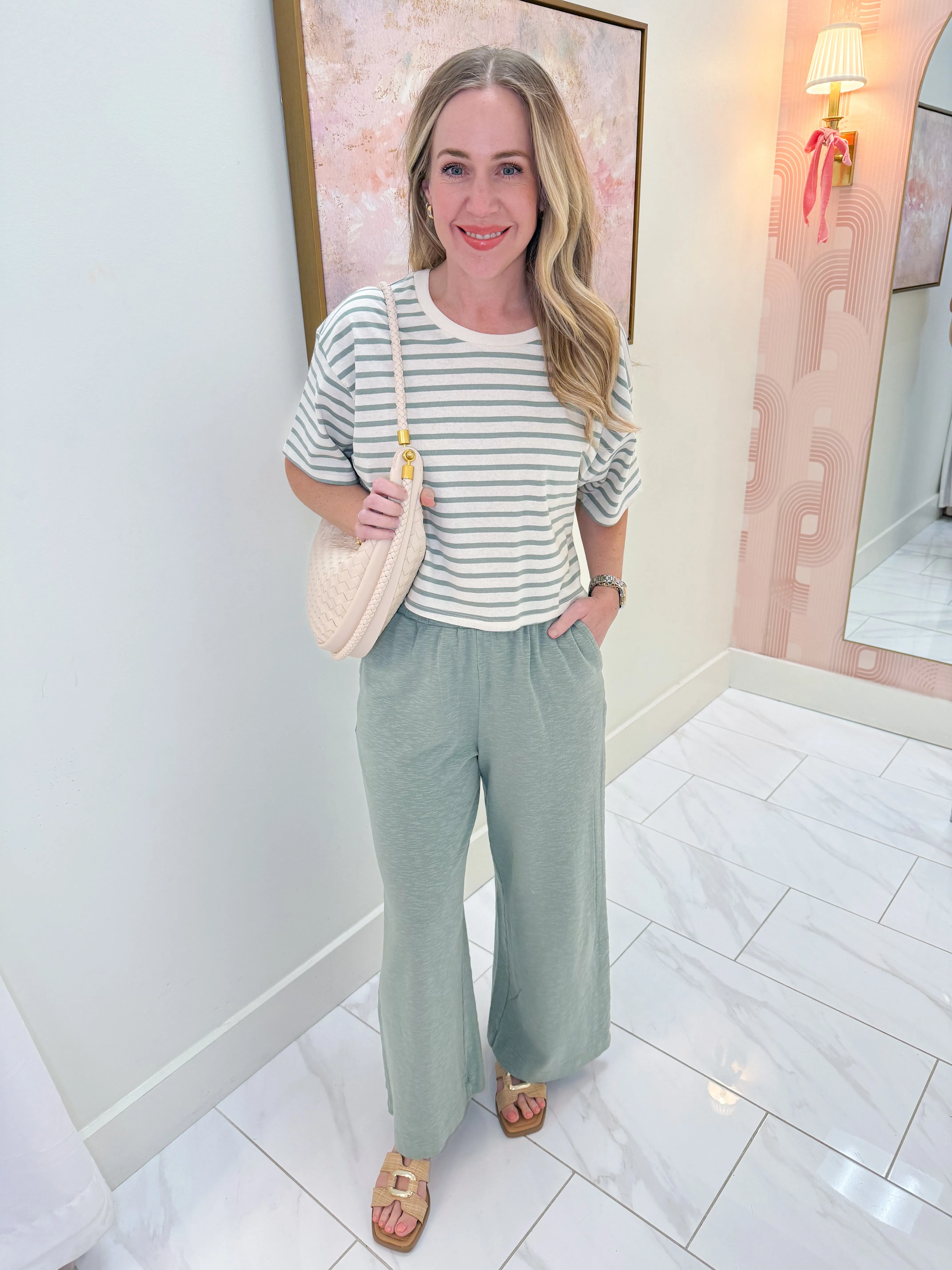 Wide Leg Knit Lounge Pant sold by Mimosa