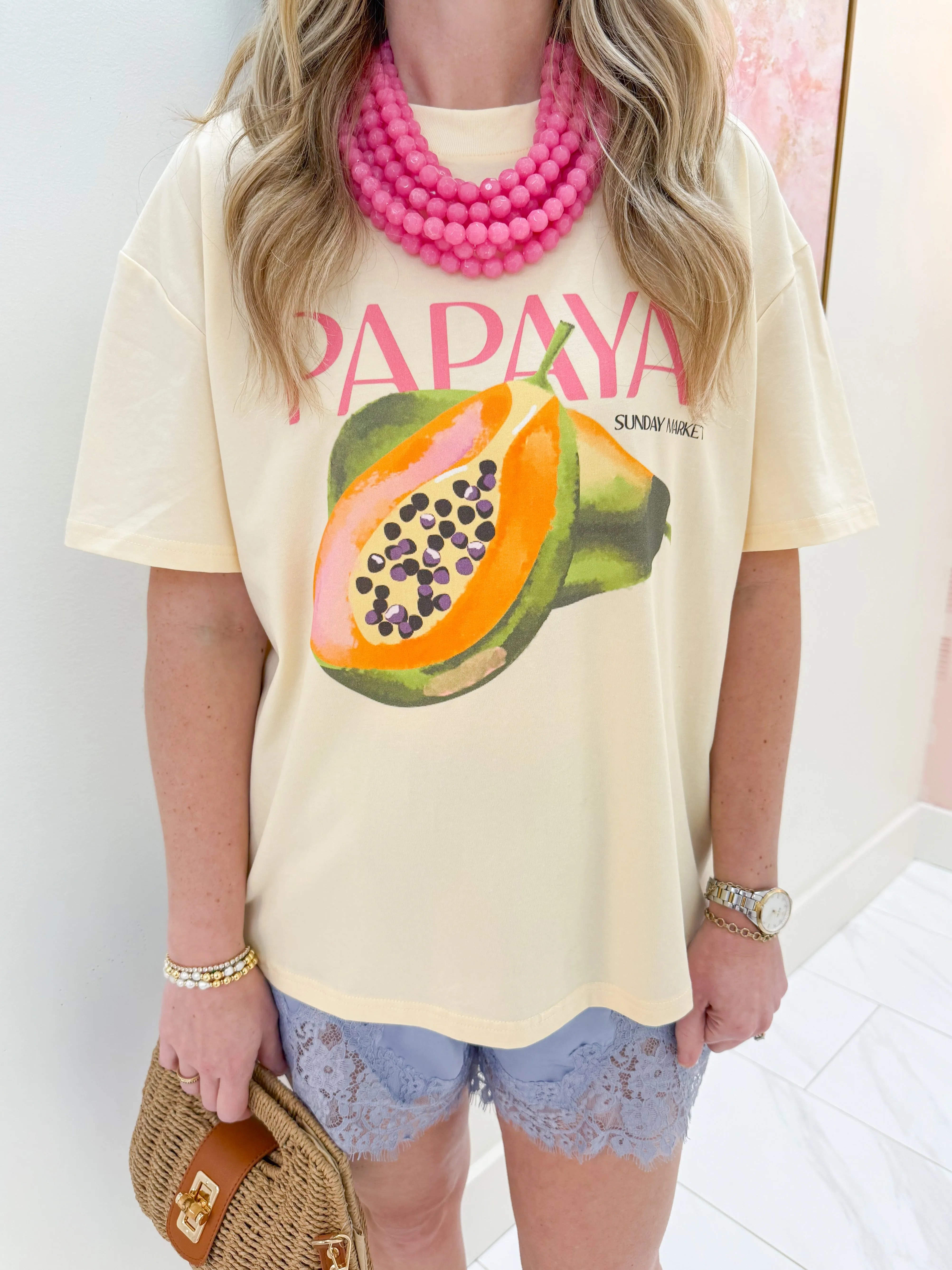 Papaya Graphic Tee sold by Mimosa product image thumbnail 2