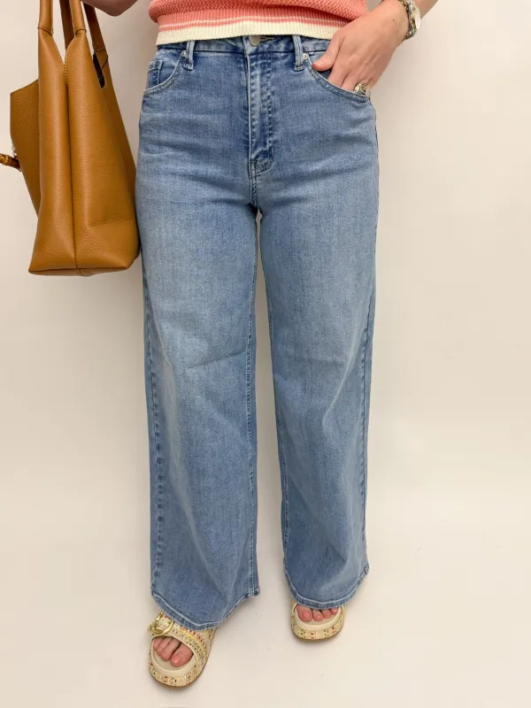 JBD HR Full Length Loose Straight Light Denim made by Just Black Denim