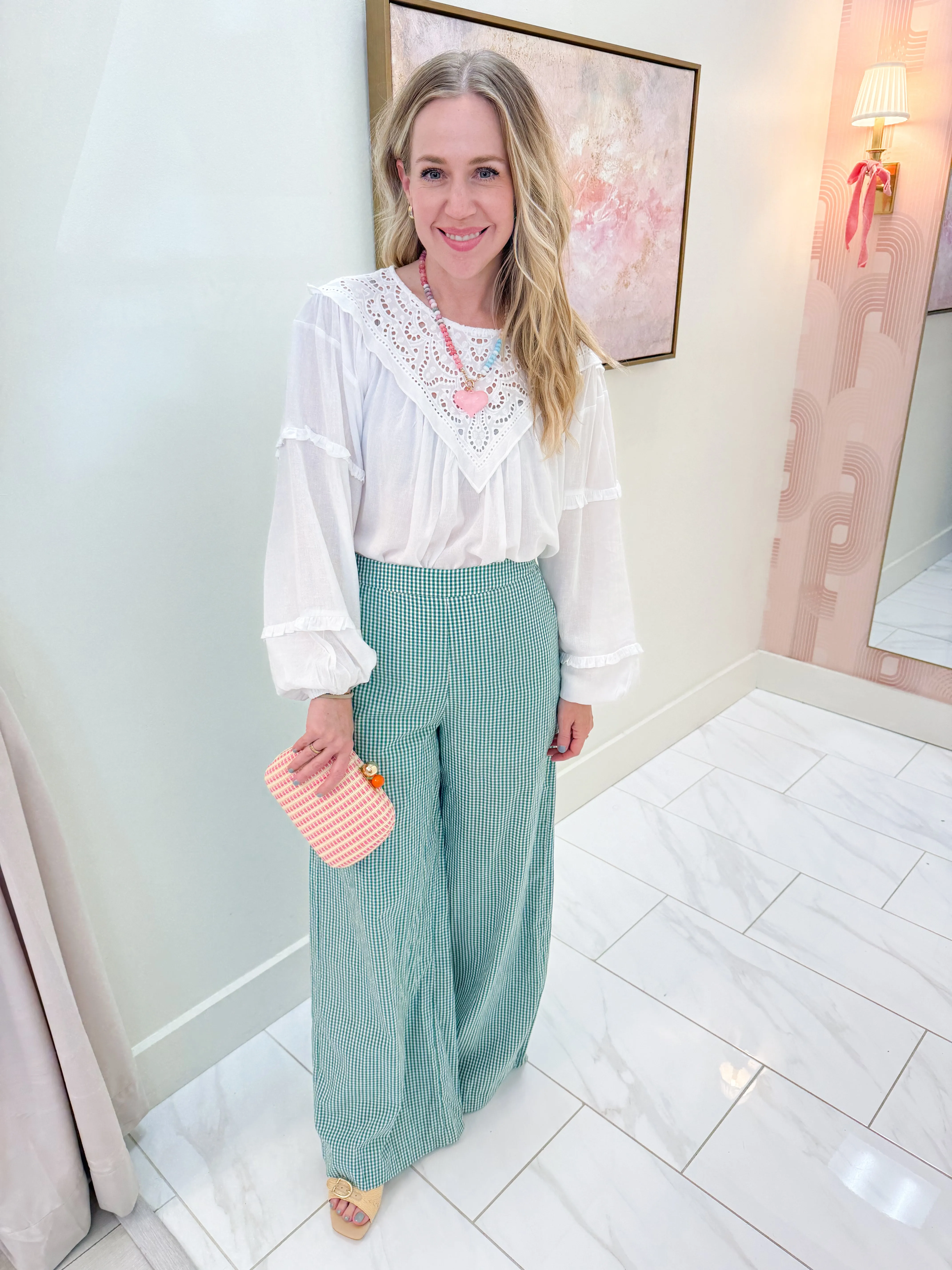 Checked Out Wide Leg Pant sold by Mimosa product image thumbnail 2