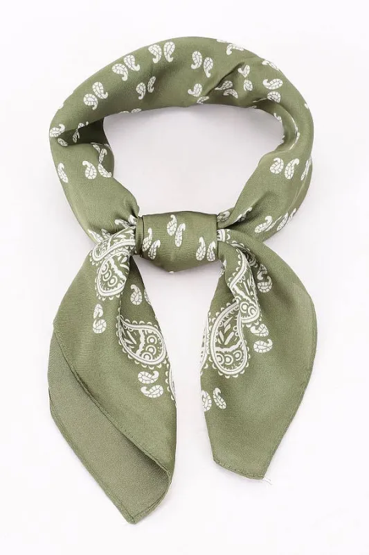Paisley Silky Bandana Scarf made by Mimosa