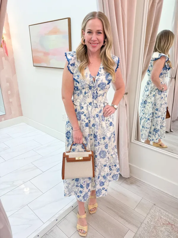 Amalfi Garden Midi Dress made by Bright