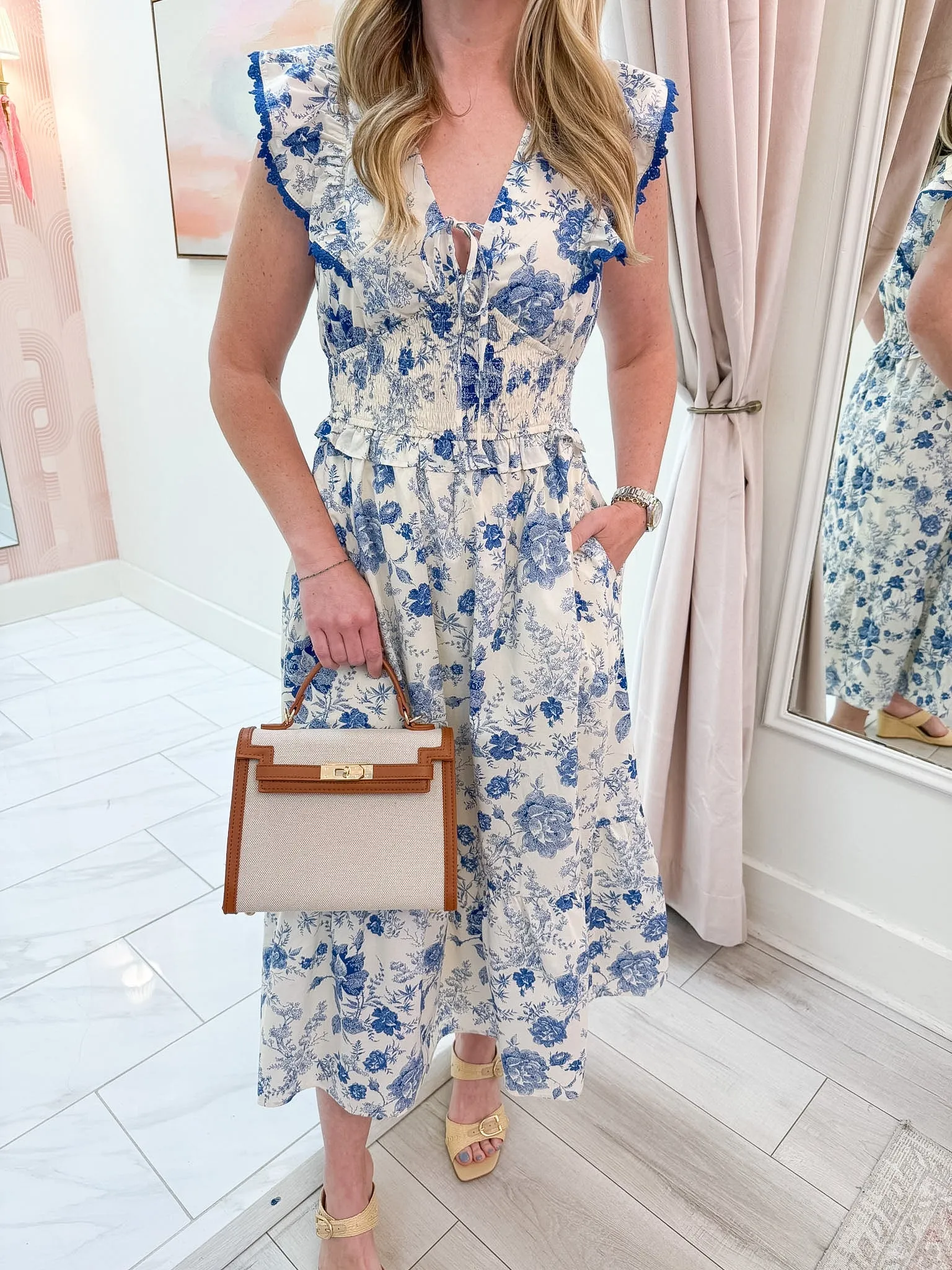 Amalfi Garden Midi Dress sold by Mimosa product image thumbnail 2