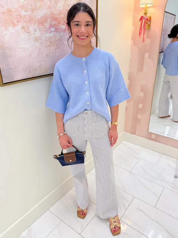 Short Sleeve Cardigan made by Mimosa