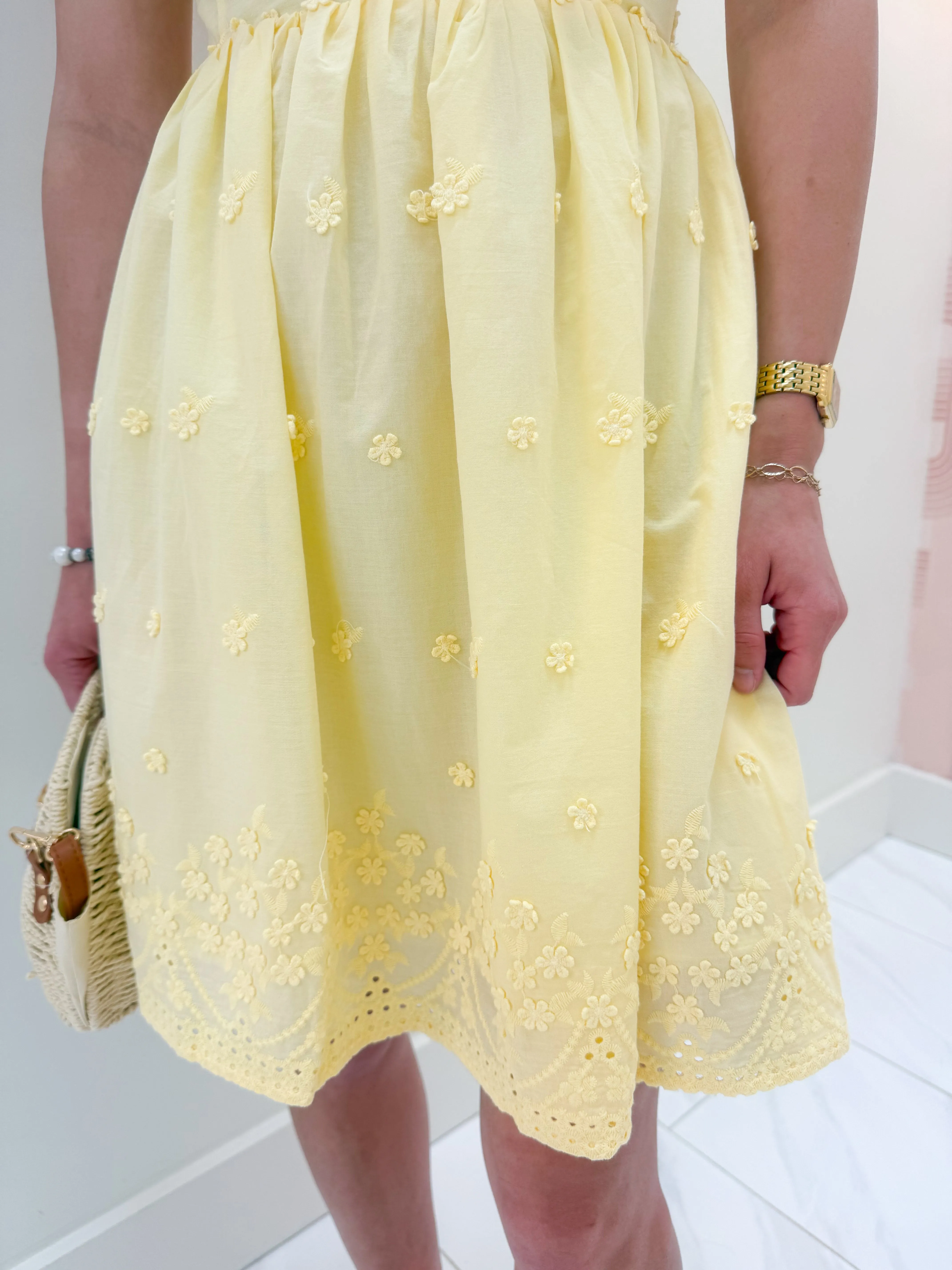 Beachglass Embroidered Mini Dress sold by Mimosa product image thumbnail 3