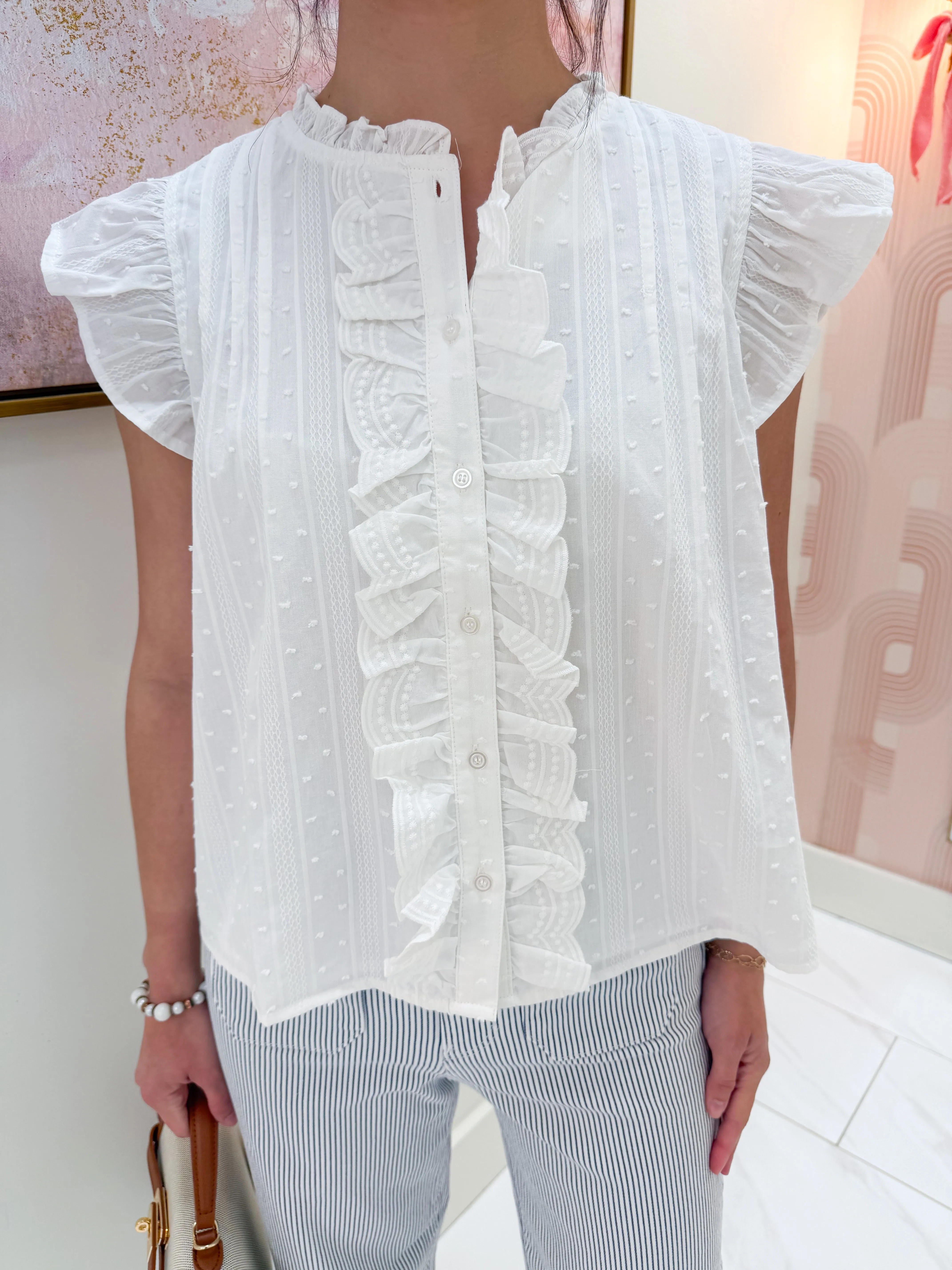 Sweet Spring Swiss Dot Blouse sold by Mimosa product image thumbnail 3