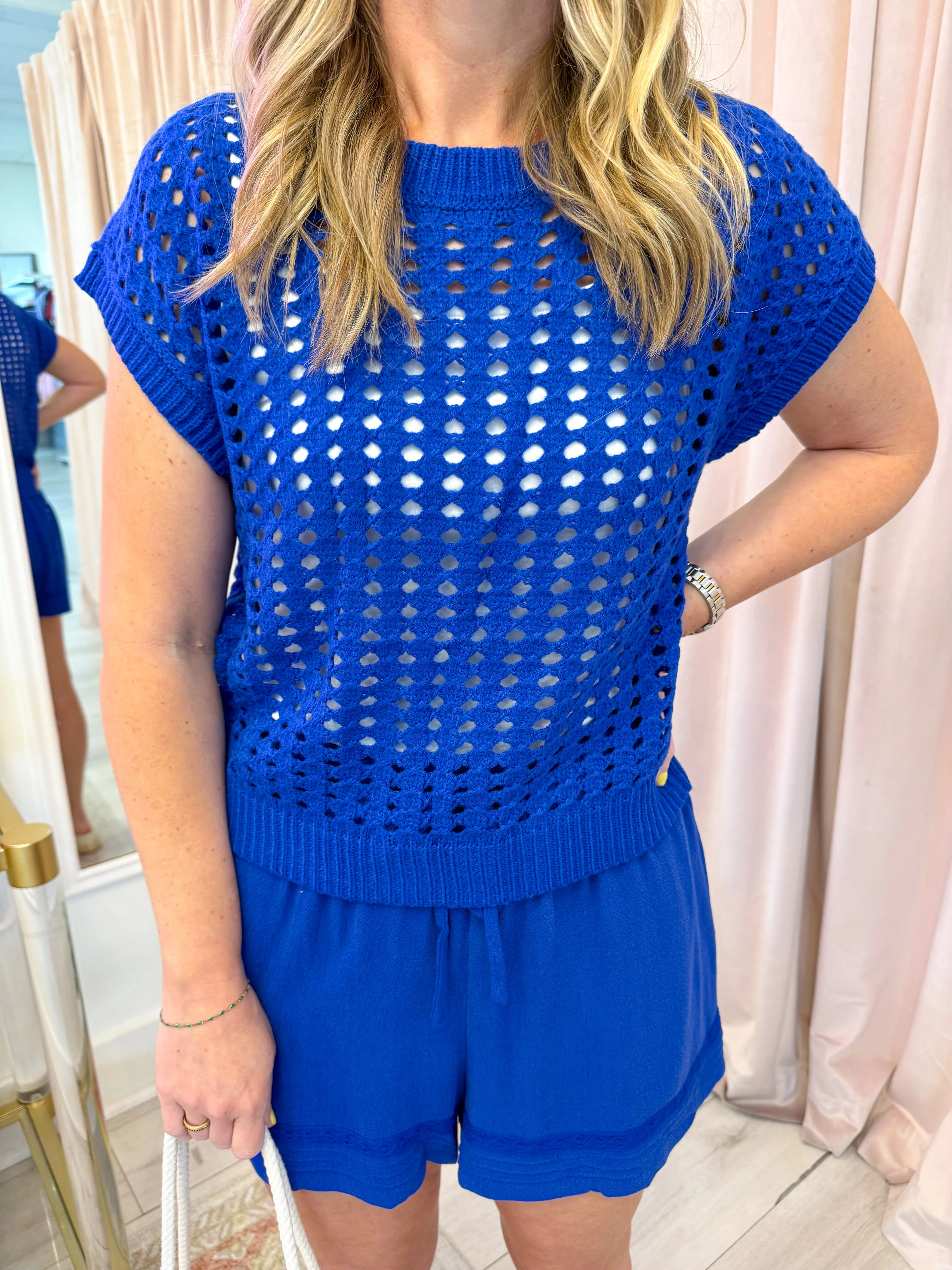 Elia Open Knit Pullover Top sold by Mimosa product image thumbnail 2