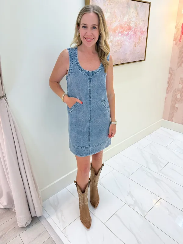 Micro Studded Mini Dress made by Habitual
