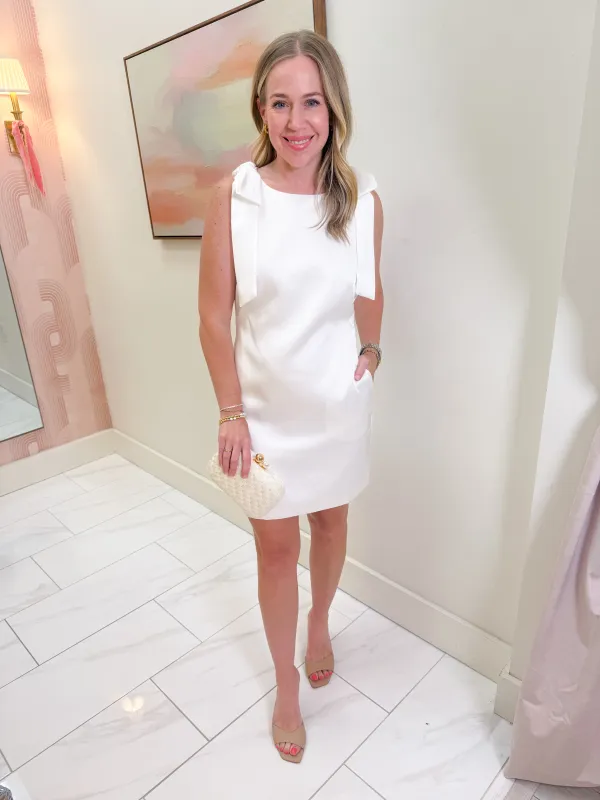 Cutie Bow Shoulder Mini Dress made by Bright