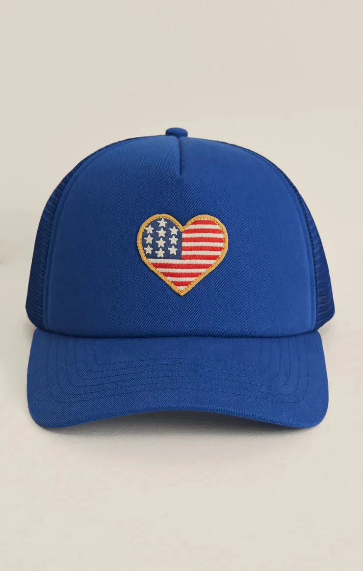 ZS Patriotic Trucker Hat sold by Mimosa product image thumbnail 3