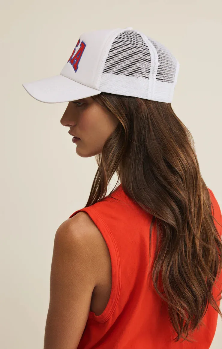 ZS Patriotic Trucker Hat sold by Mimosa product image thumbnail 4