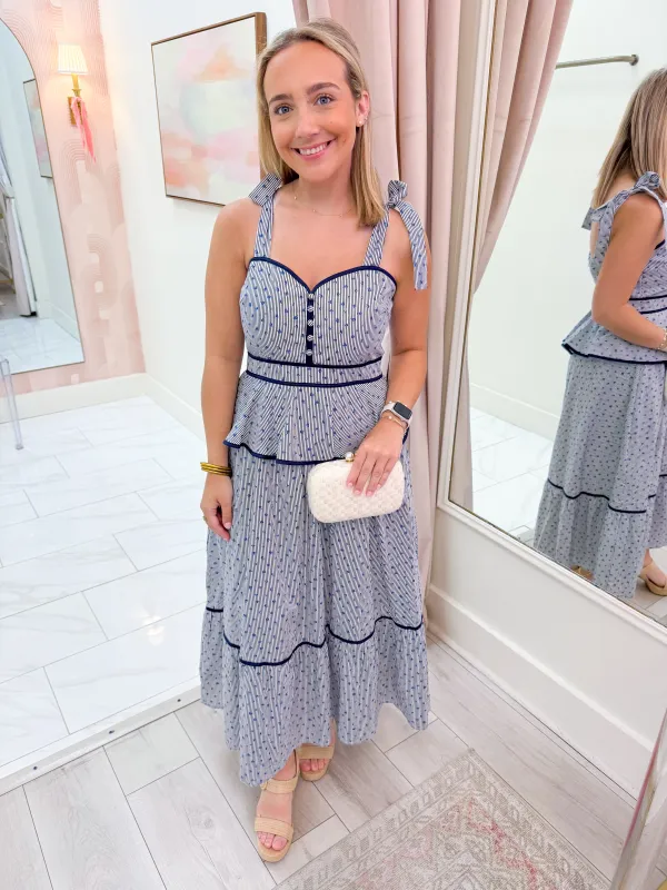 Azure Terrace Maxi Dress made by entro
