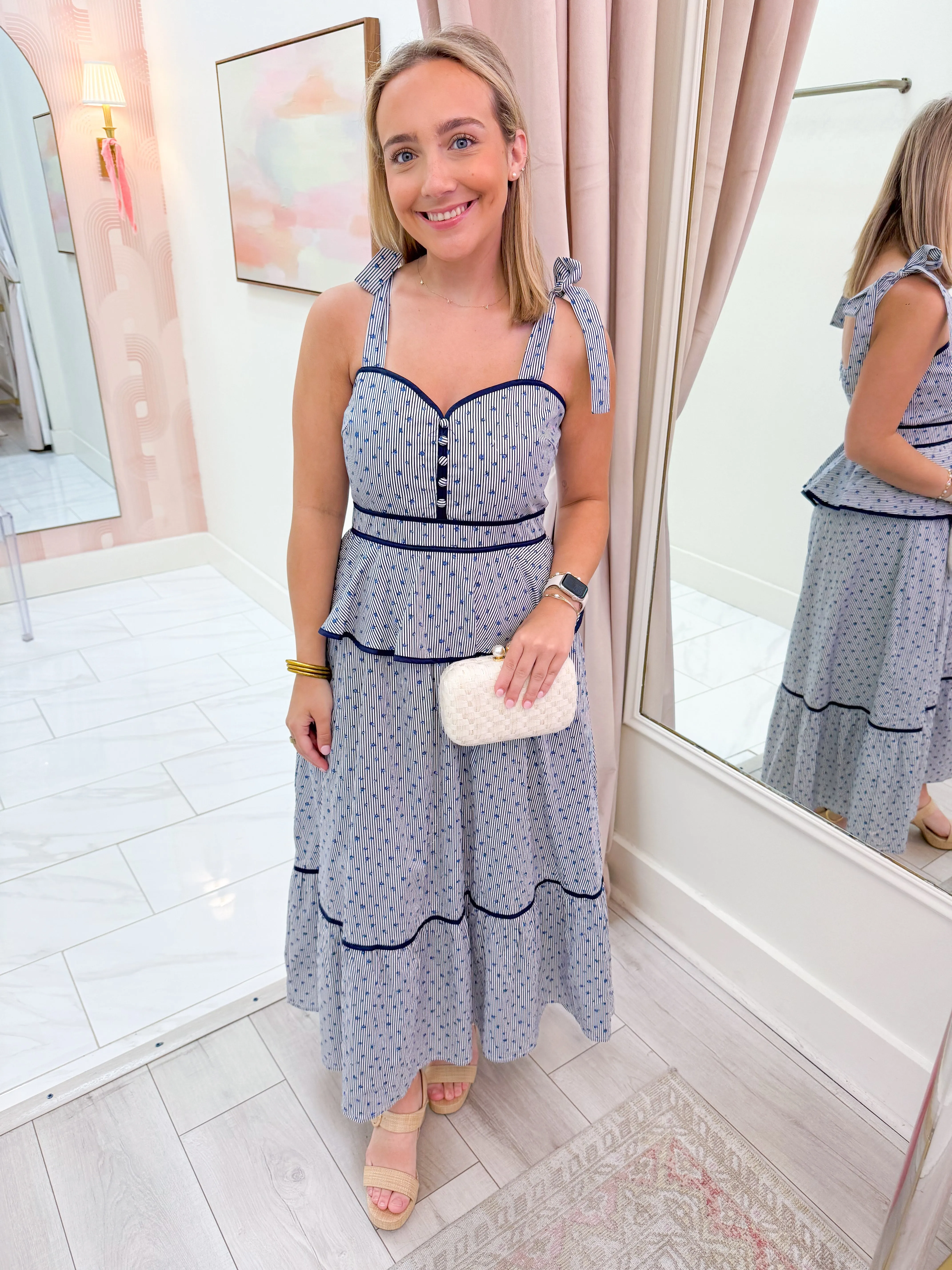 Azure Terrace Maxi Dress sold by Mimosa