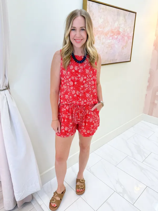Firecracker Paisley Short made by Sadie & Sage