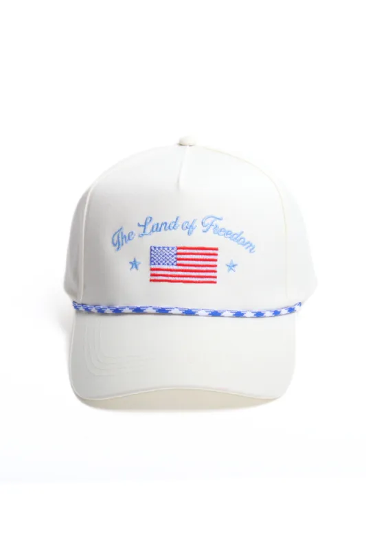 The Land of Freedom Embroidery Cap made by David and Young