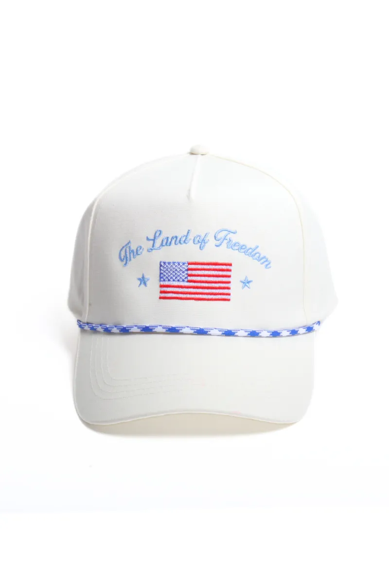 The Land of Freedom Embroidery Cap sold by Mimosa