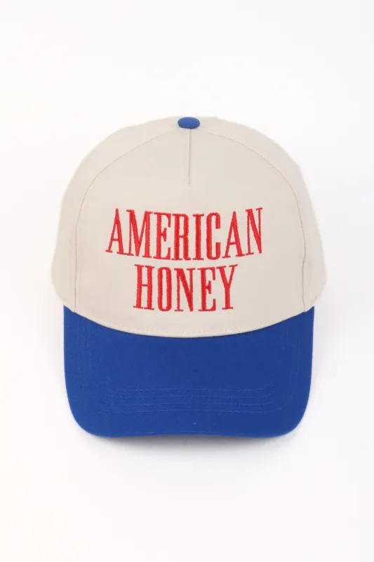 American Honey Embroidered Cap made by David and Young