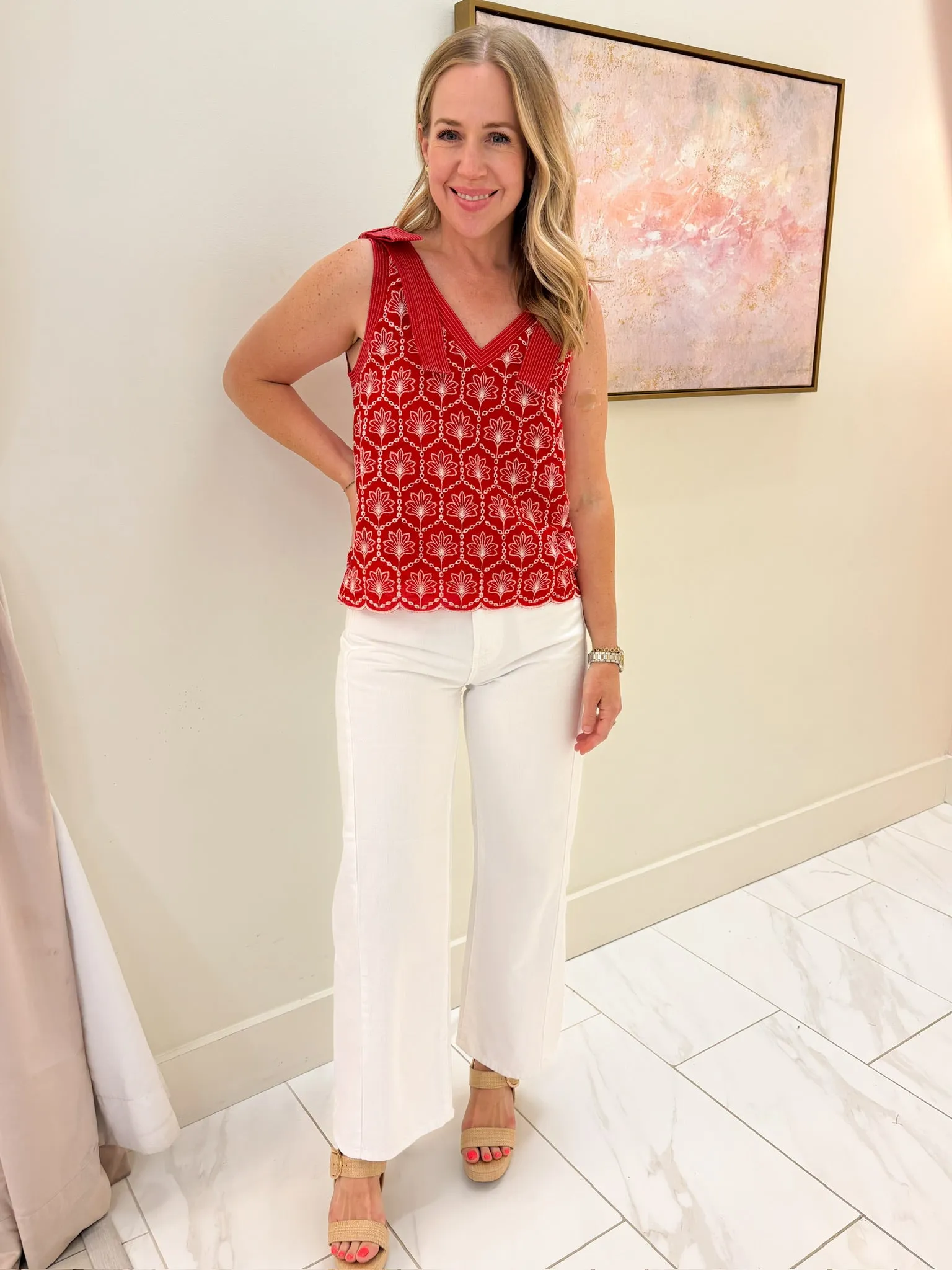 Scarlett Eyelet Neckline Top sold by Mimosa product image thumbnail 2
