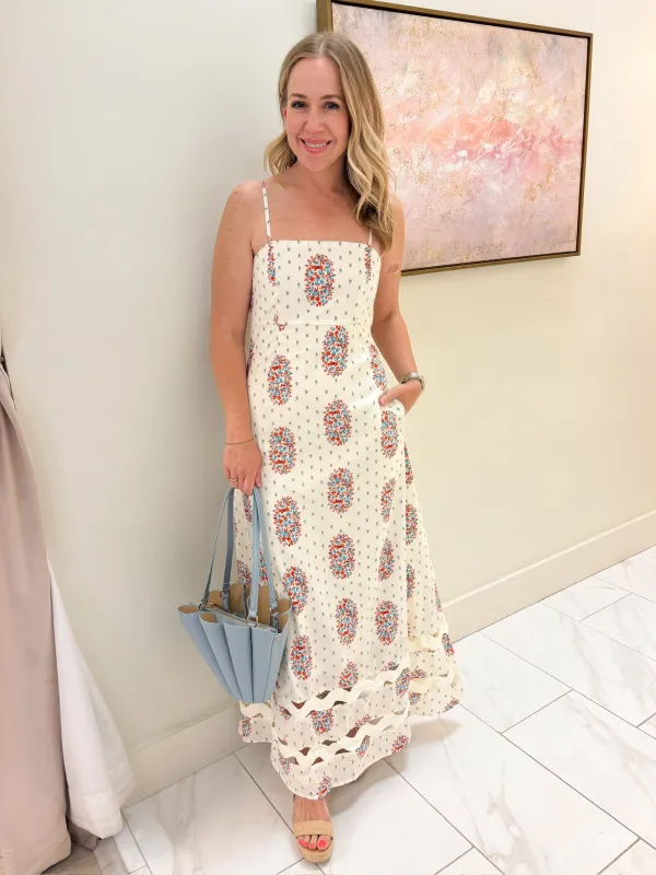 Floral Tiered Midi Dress made by TCEC