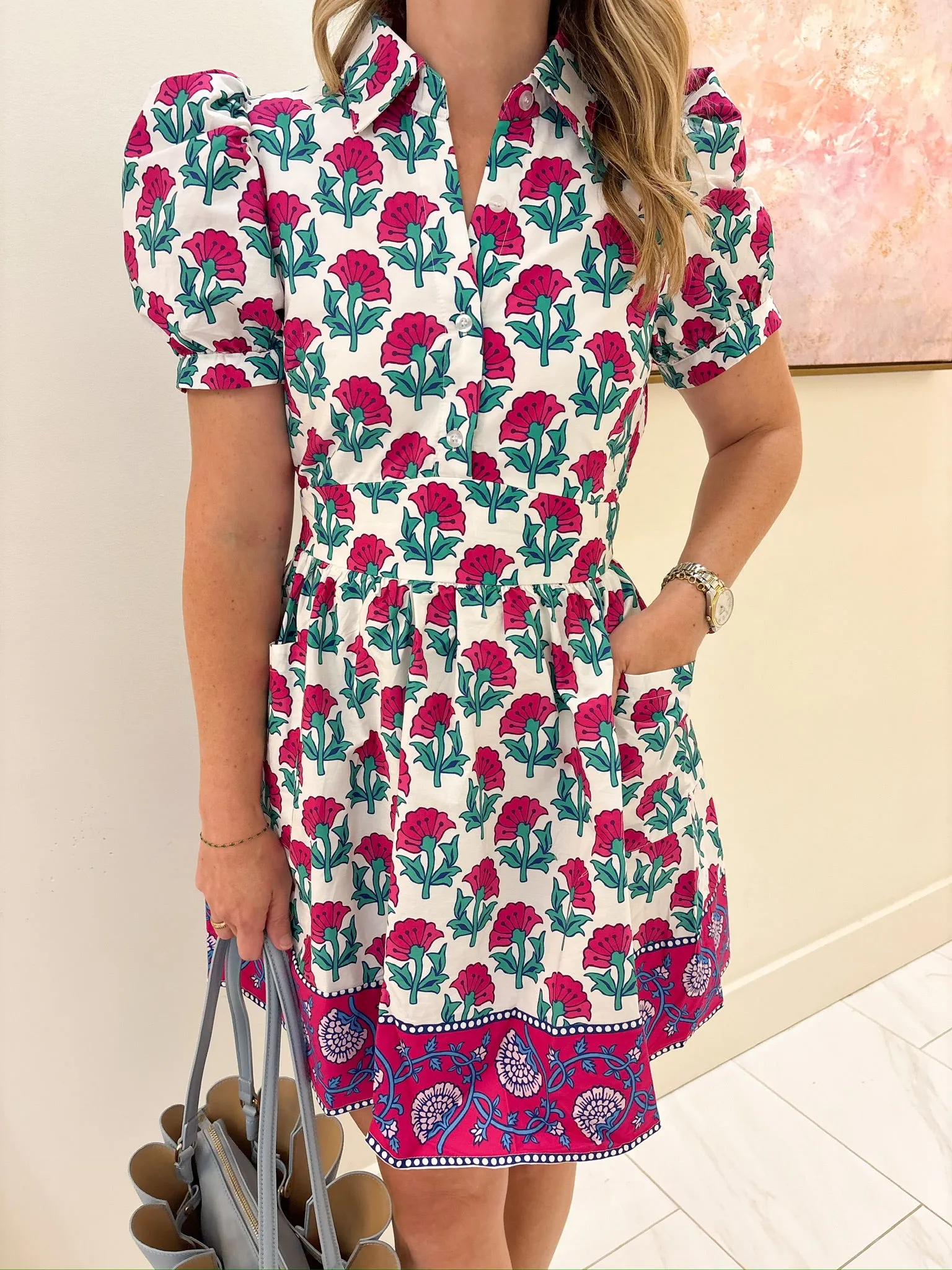 Amelia Puff Sleeve Mini Dress sold by Mimosa product image thumbnail 2