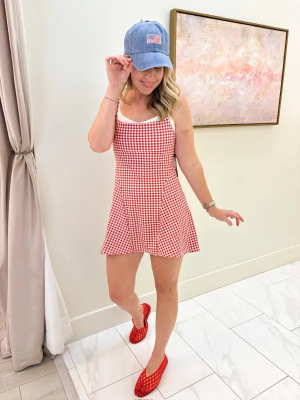 Gingham Print Double Layered Dress made by Kimberly C