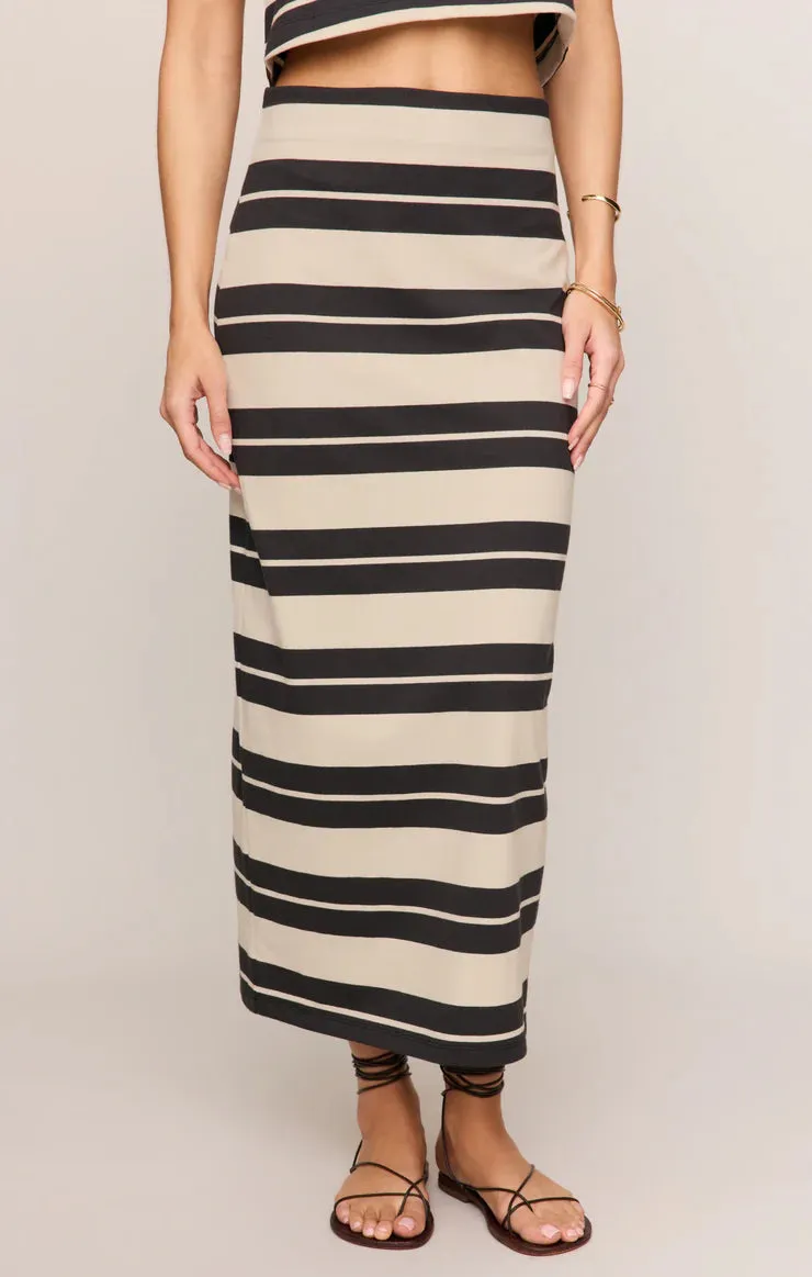 ZS Gail Striped Jersey Midi Skirt sold by Mimosa product image thumbnail 3