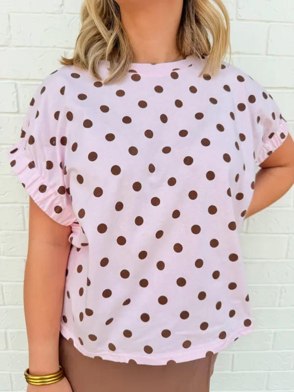 Rylee Polka Dot Top made by Day + Moon