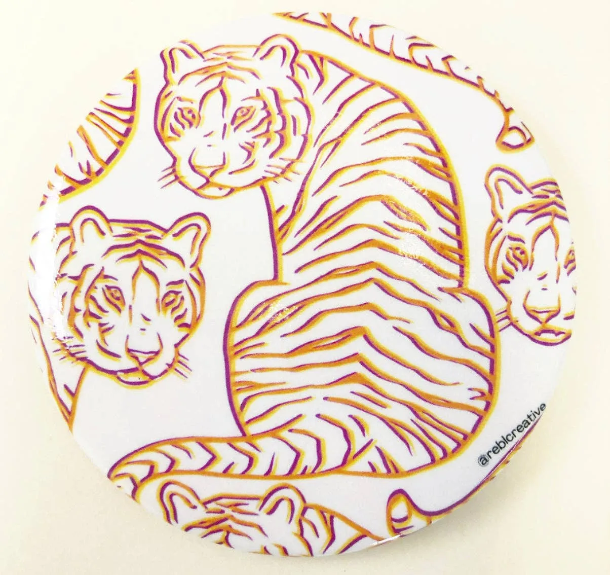 Sassy Tigers - Game Day Button sold by Mimosa product image thumbnail 2