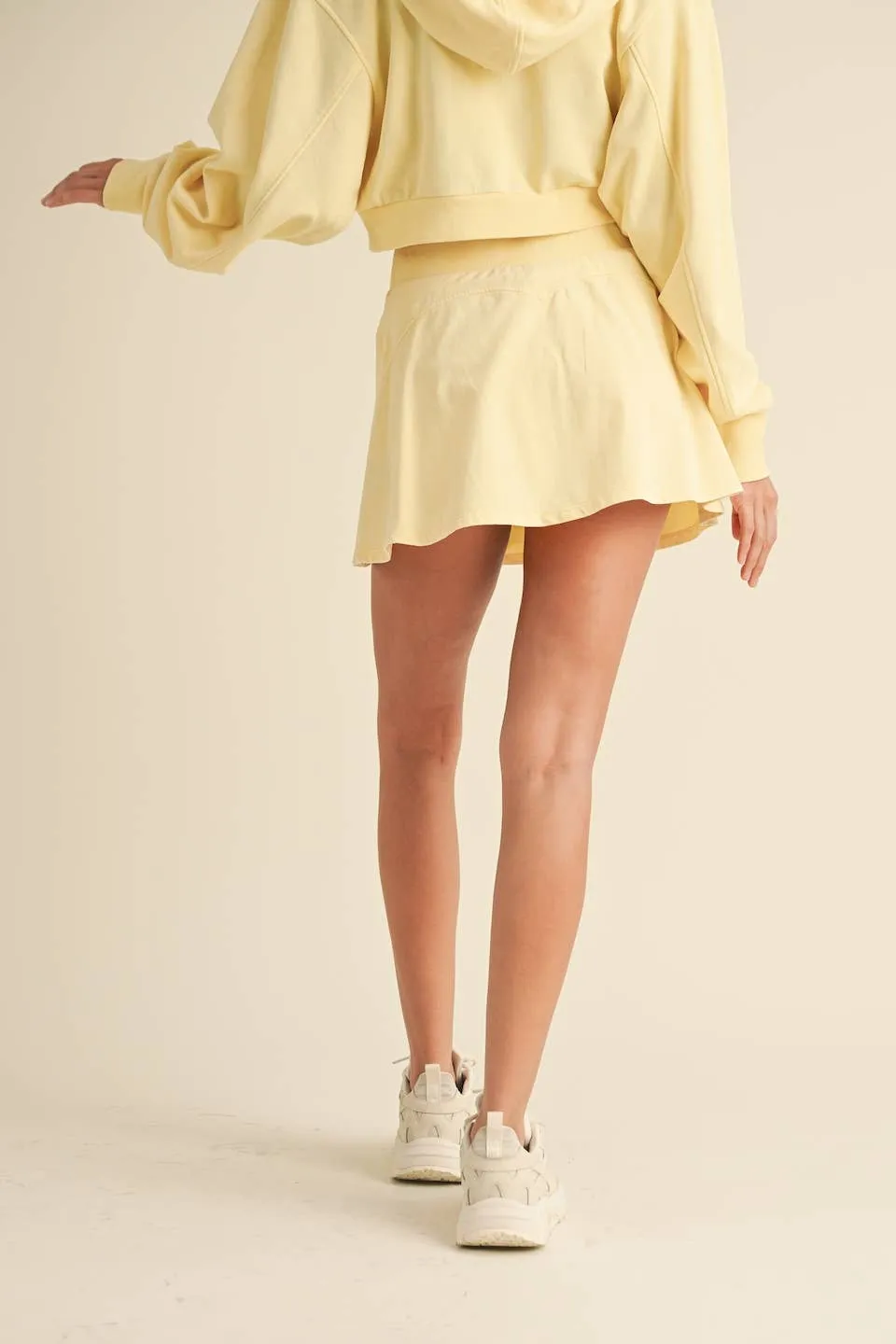 Mineral Wash A-Line Mini Skort sold by Mimosa product image thumbnail 4