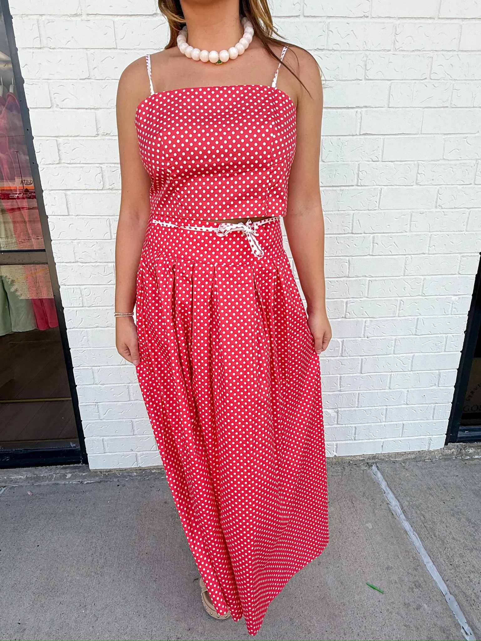 Peyton Polka Dot Maxi Skirt sold by Mimosa product image thumbnail 2