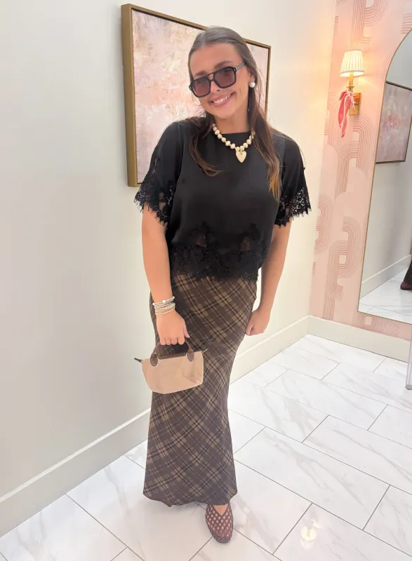 Black Lace Blouse made by TCEC