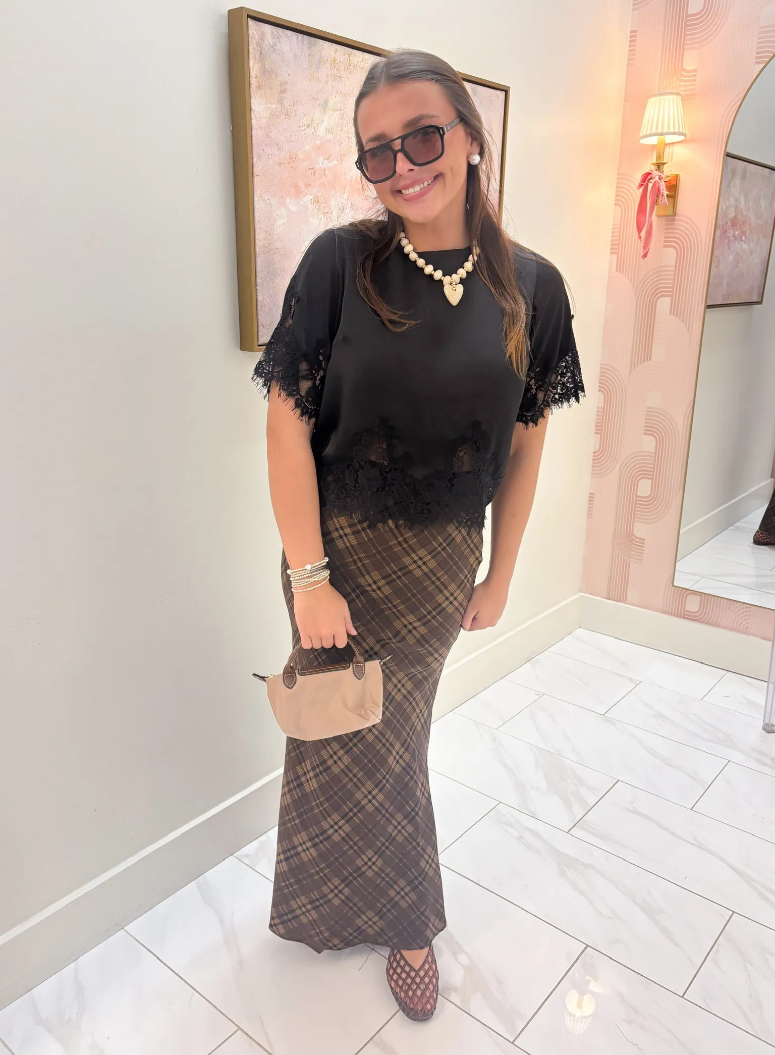 Black Lace Blouse sold by Mimosa