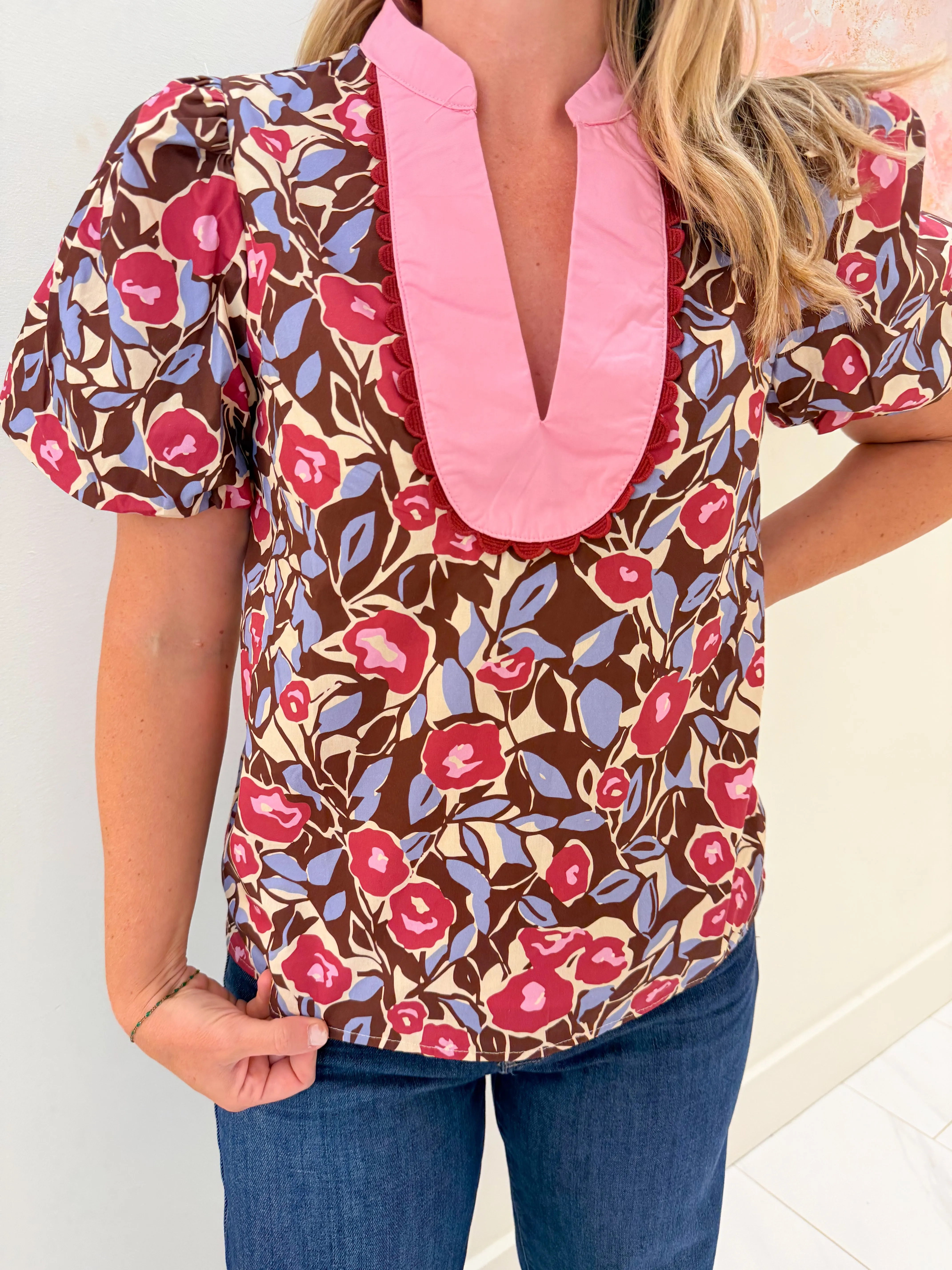 Coco Floral Blouse sold by Mimosa