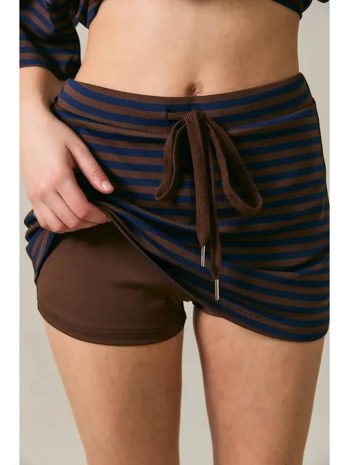 Downtown Striped Mini Skort sold by Mimosa product image thumbnail 3