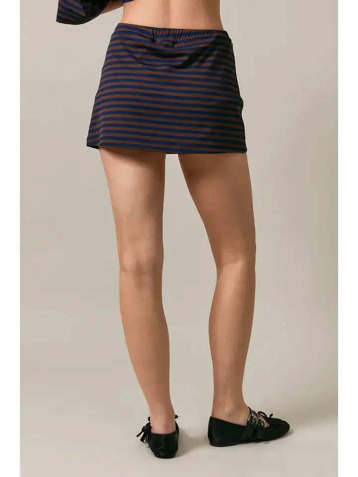 Downtown Striped Mini Skort sold by Mimosa product image thumbnail 2