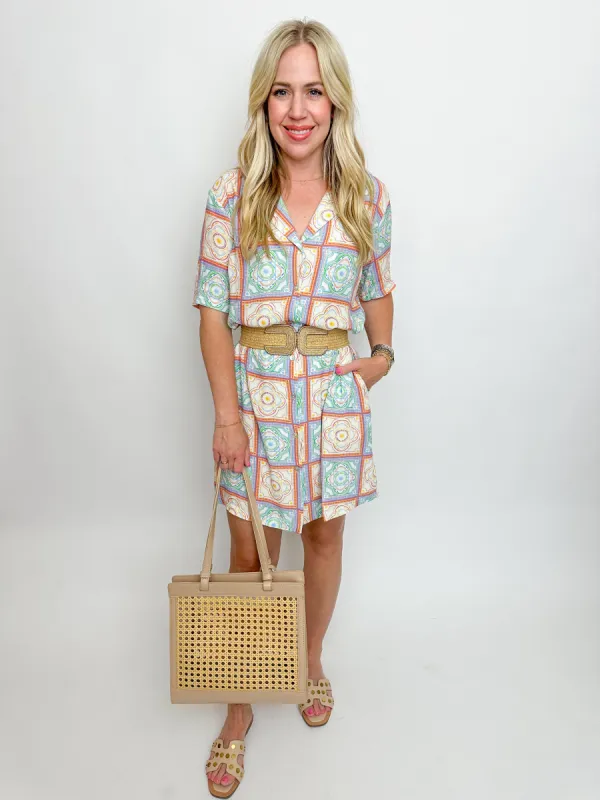 Lorraine Printed Button Up Dress sold by Mimosa