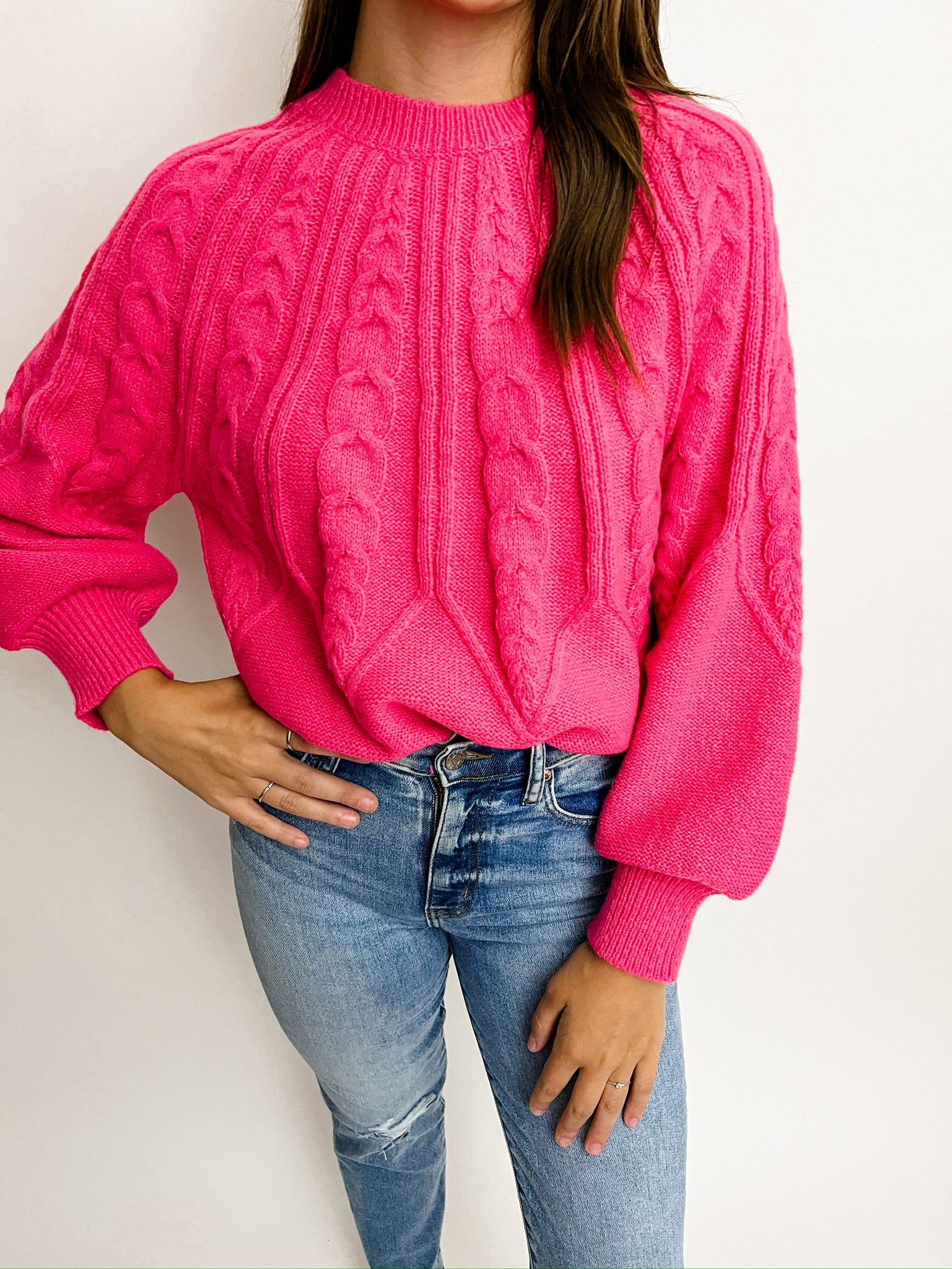 Calla Cozy Cable Sweater sold by Mimosa product image thumbnail 2