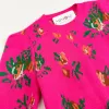 Floral Puff Sleeve Crew Sweater sold by Mimosa