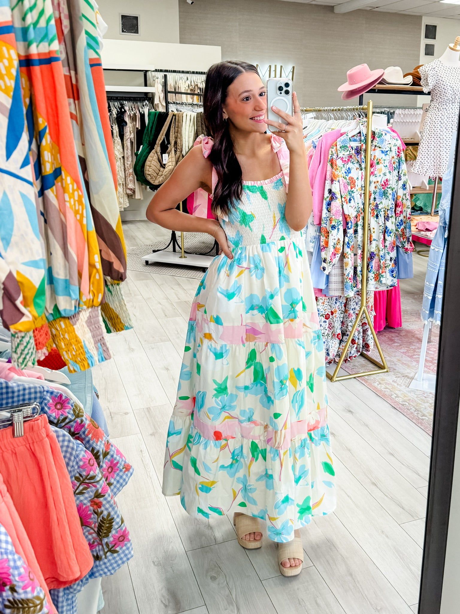 Breezy Blooms Tiered Maxi Dress sold by Mimosa product image thumbnail 3