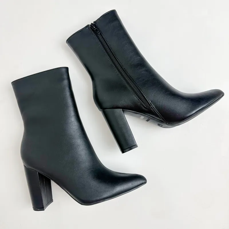 Bellflower Black Crinkle Bootie sold by Mimosa