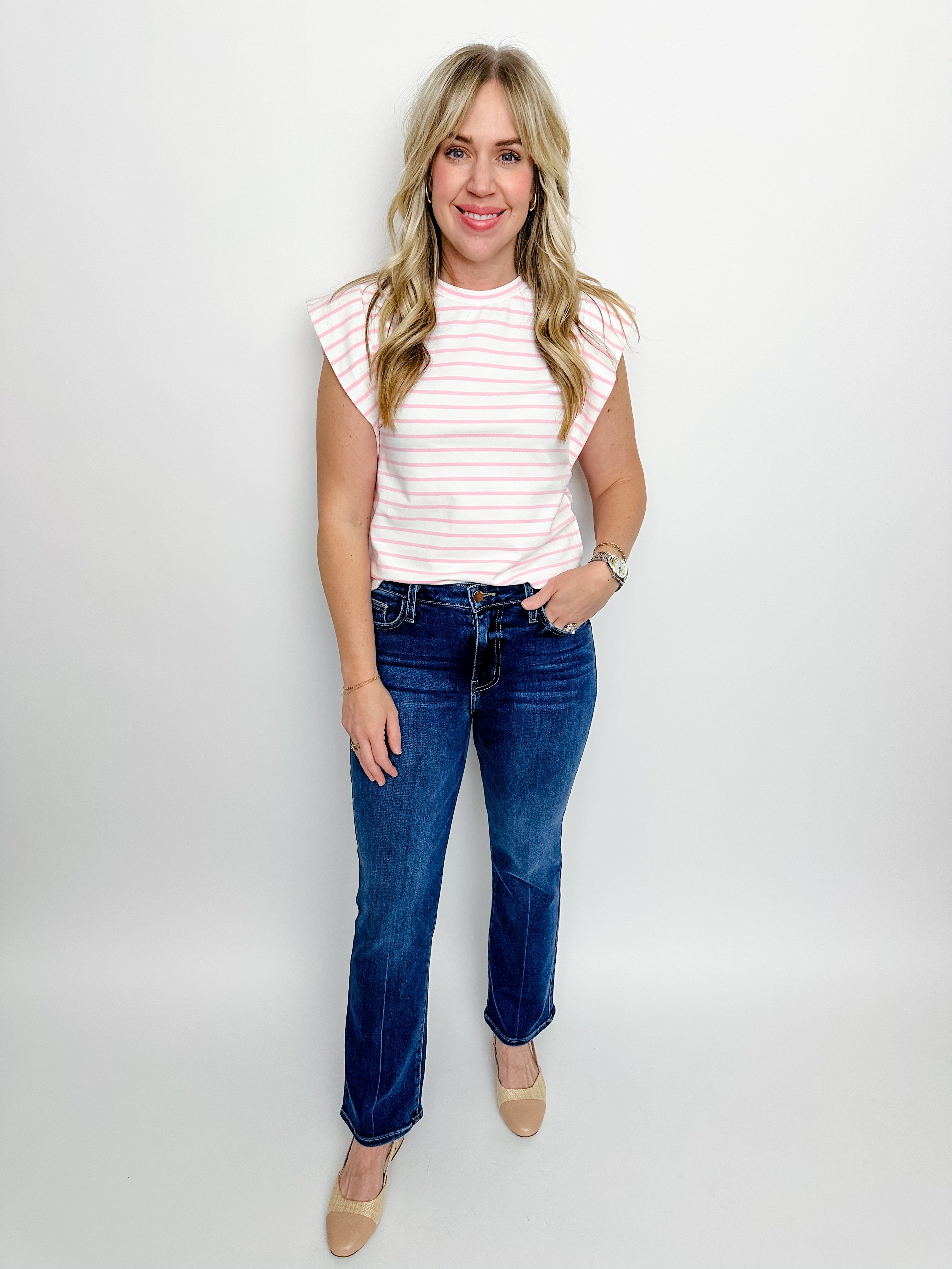 Sarasota Stripe Tee sold by Mimosa