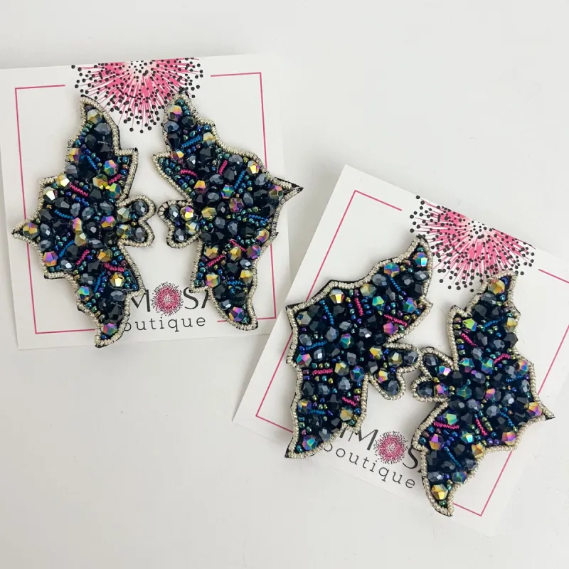 Bat Beaded Earring sold by Mimosa