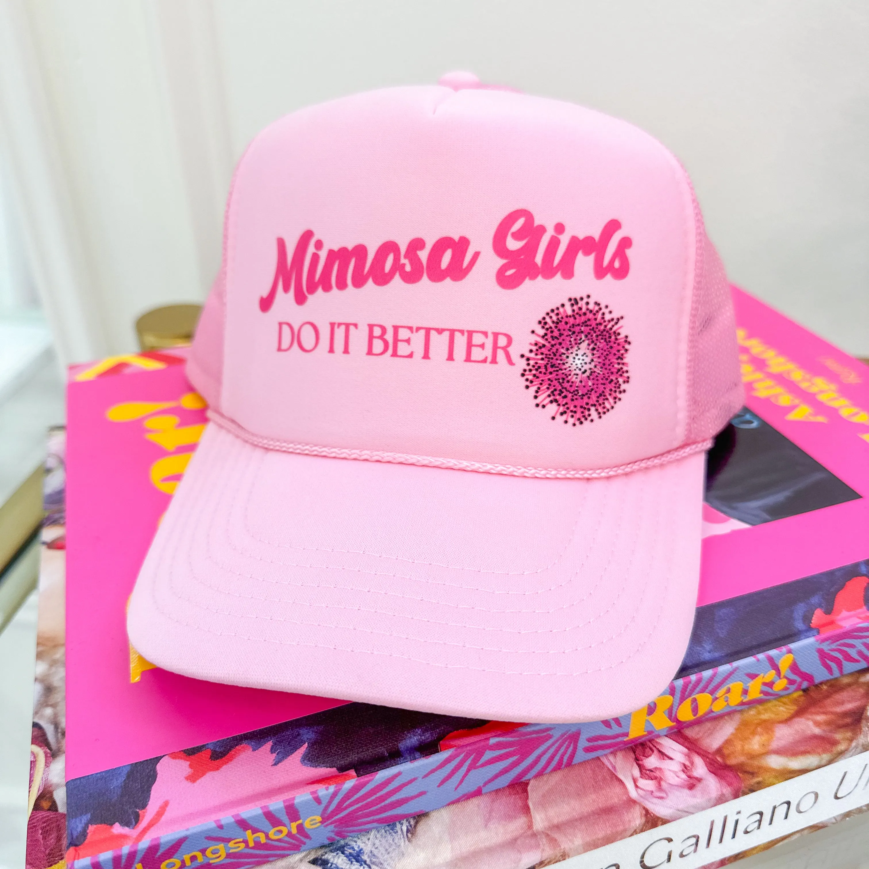 Mimosa Girls Vinyl Trucker Hat sold by Mimosa