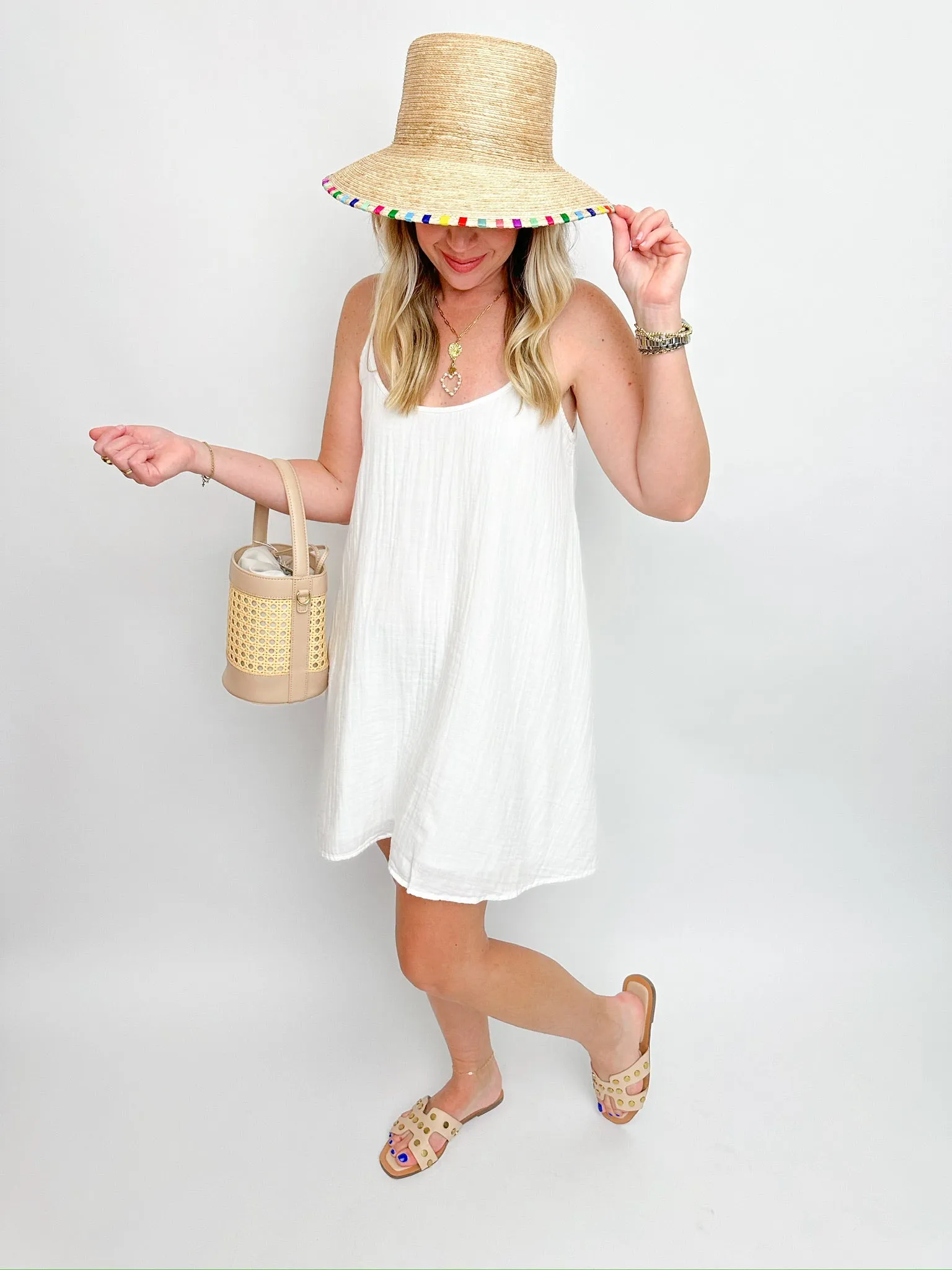 ZS Shana Gauze Mini Dress sold by Mimosa product image thumbnail 3