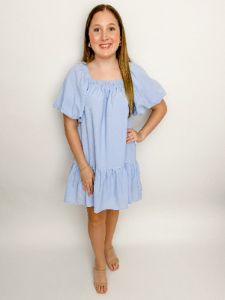 Daydreams Puff Sleeve Mini Dress sold by Mimosa