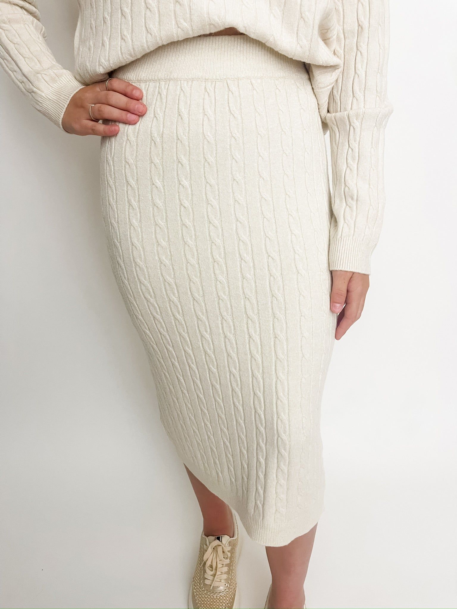 Wimberley Cable Knit Midi Skirt sold by Mimosa product image thumbnail 2